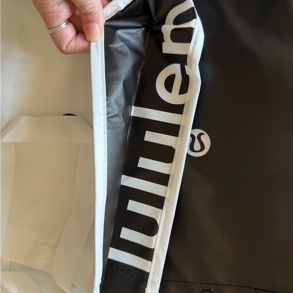 Lululemon shopping bags. Red, Black, and White Tote Bags - Picture 3 of 5